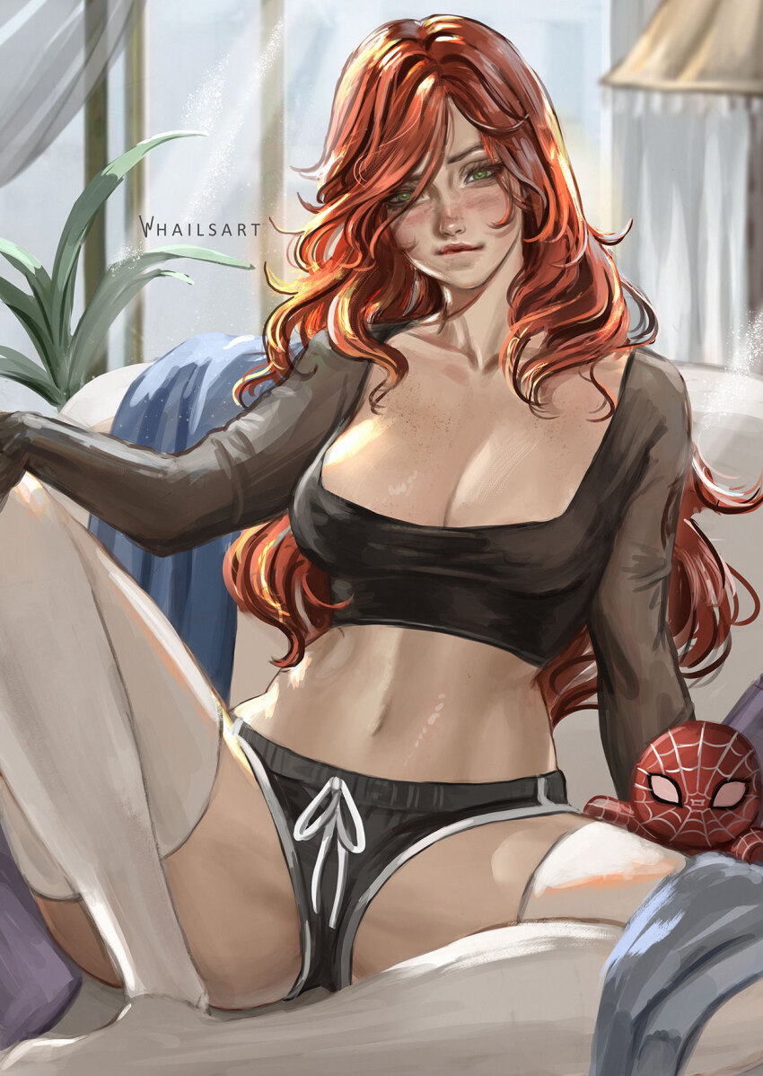 1girl, blush, breasts, green_eyes, highres, large_breasts, long_hair, looking_at_viewer