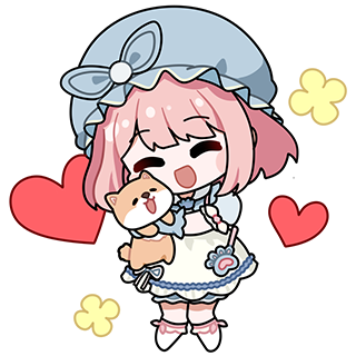 1girl, ^_^, animal, animal_hug, apron, artist_request, ascot, blue_bow