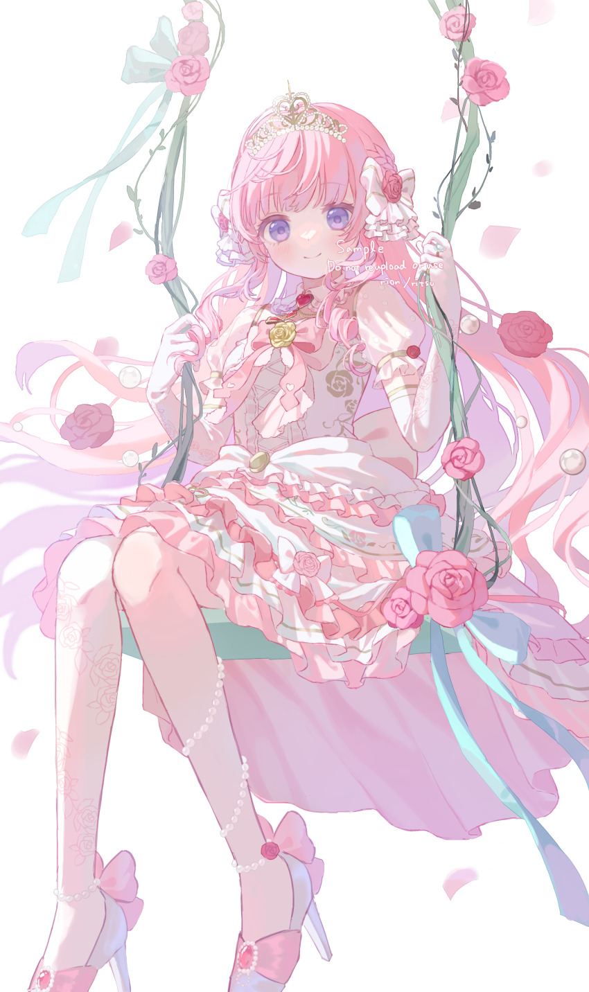 1girl, absurdres, blush, bow, bowtie, closed_mouth, commentary_request, commission