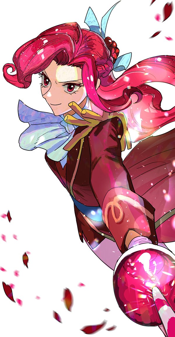 1girl, alternate_skin_color, ascot, braid, closed_mouth, cookie_run, cookie_run:_kingdom, curly_hair