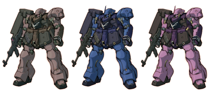 assault_rifle, battery, beam_rifle, cable, char's_counterattack, color_variation, colored_lineart, commentary_request
