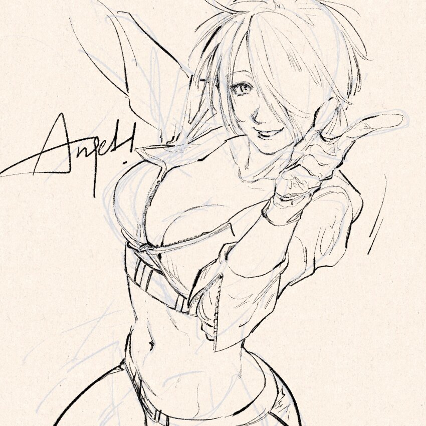 1girl, angel_(kof), badly_tagged_upload, breasts, female_focus, gloves, highres, jacket