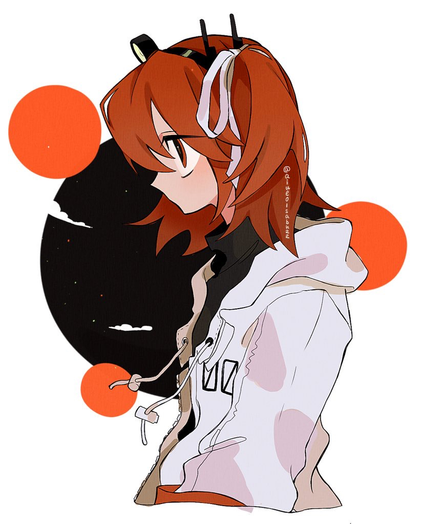 1girl, a.i._voice, adachi_rei, drawstring, from_side, hair_ribbon, jacket, medium_hair