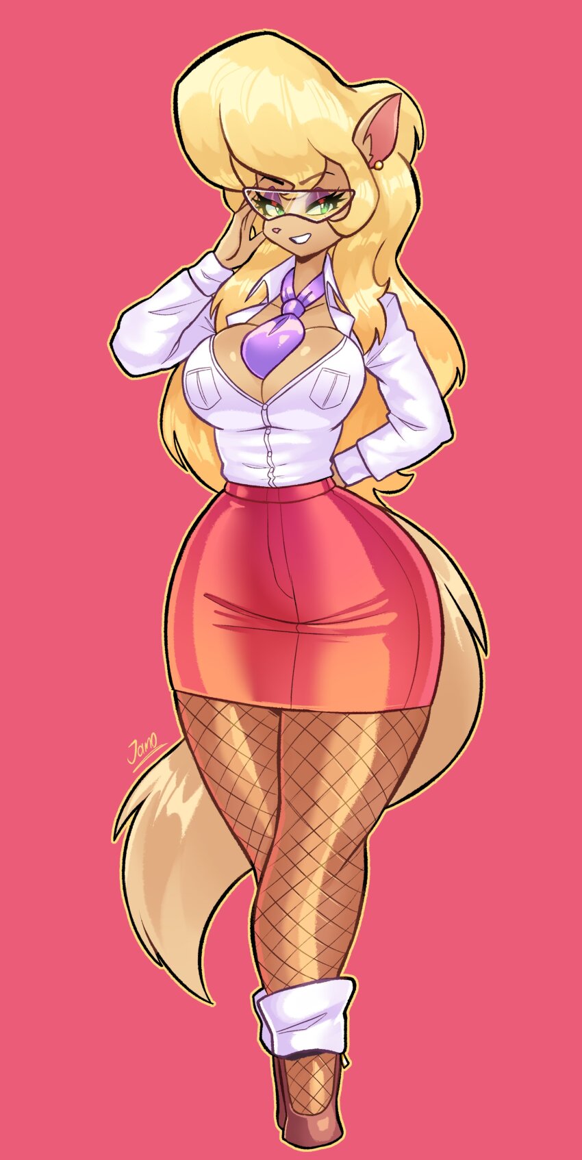 1girl, absurdres, blonde_hair, breasts, callie_briggs, cat_girl, cleavage, curvy