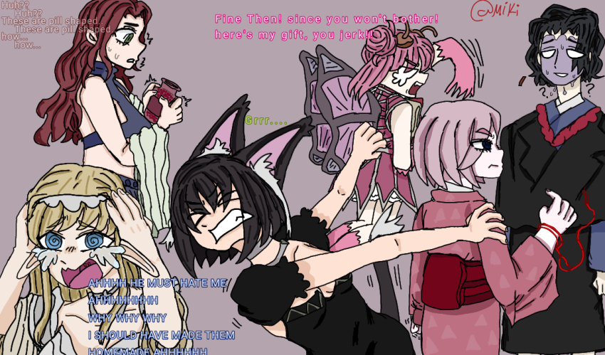 annette_(isekai_shikkaku), comic, dazai_osamu_(isekai_shikkaku), esche_(isekai_shikkaku), isekai_shikkaku, sacchan_(isekai_shikkaku), solulu_(isekai_shikkaku), tama_(isekai_shikkaku)