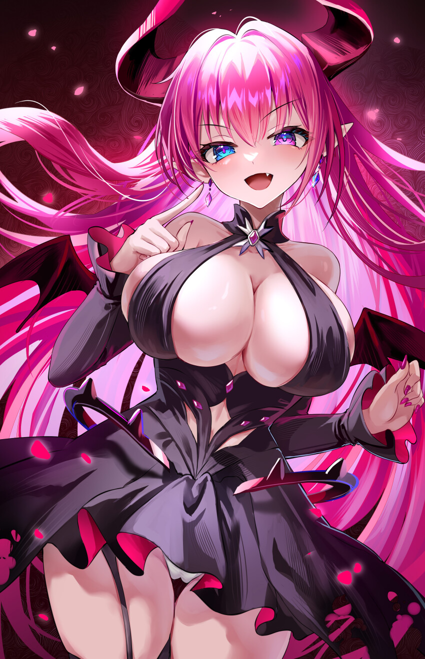 1girl, :d, absurdres, akusamu, azur_lane, bare_shoulders, black_dress, blue_eyes