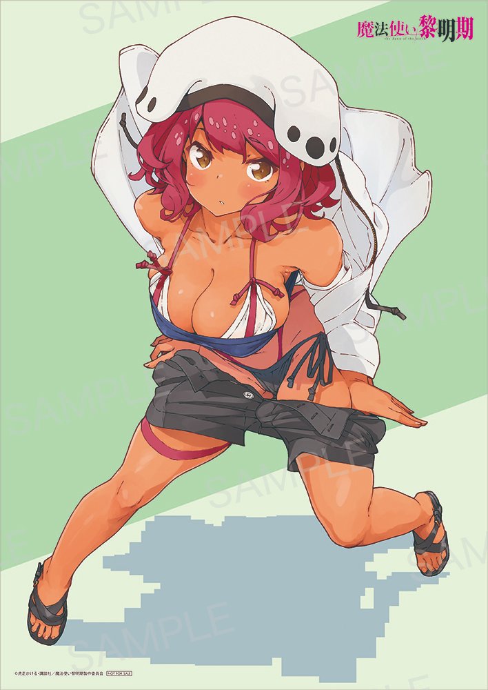 1girl, :o, bare_shoulders, black_panties, blush, breasts, brown_eyes, cleavage