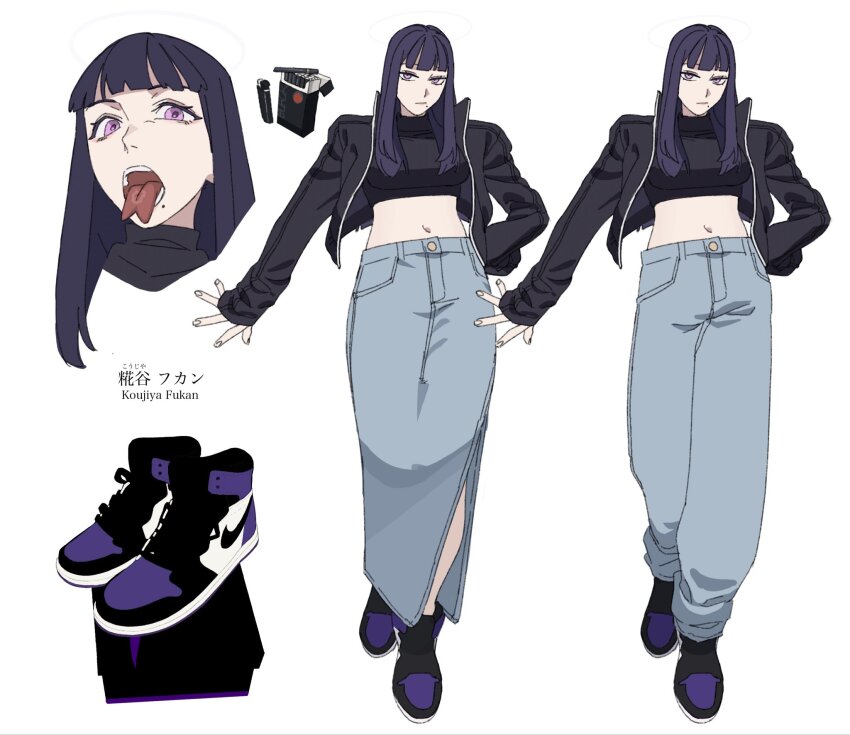 1girl, billyonthestraw, forked_tongue, highres, kohjiya_fukan, piercing, tagme, tongue