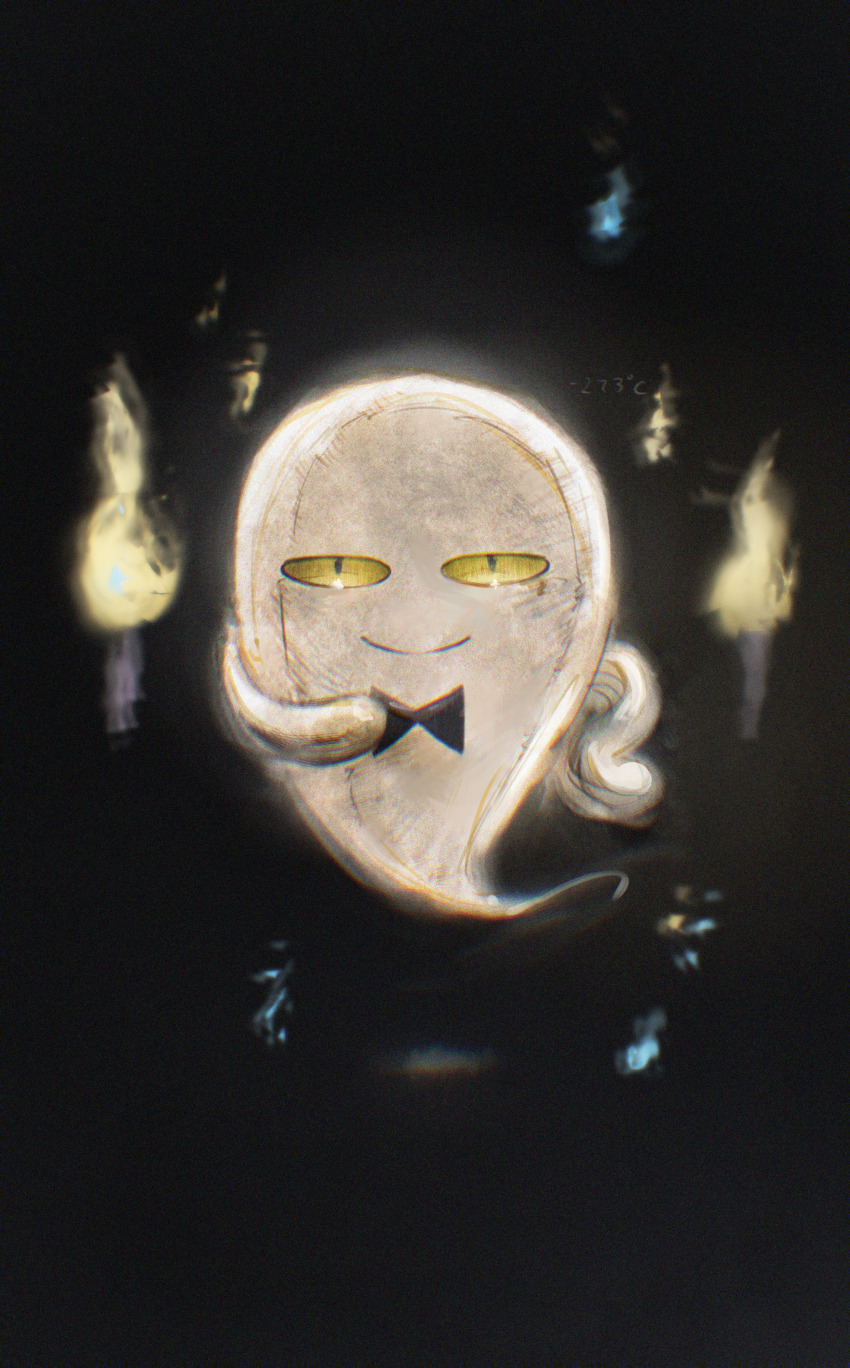 1boy, absurdres, black_background, black_bow, black_bowtie, bow, bowtie, candle