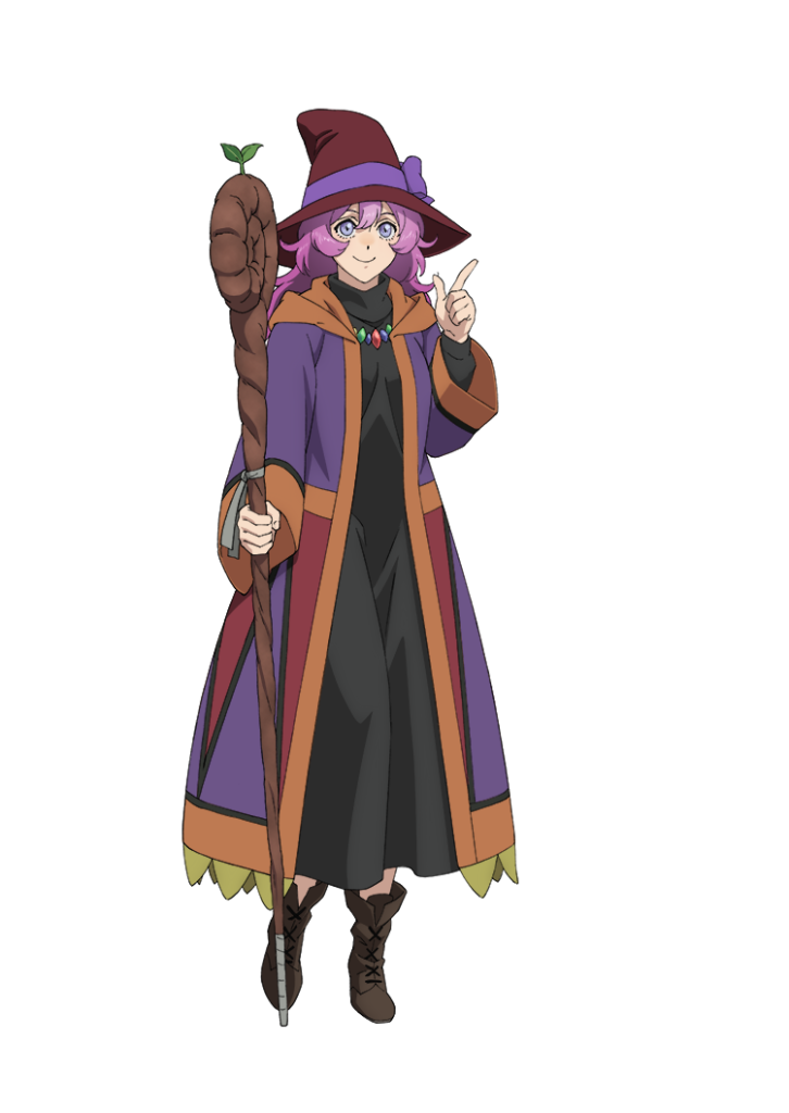 1girl, anime_coloring, black_robe, boots, boukensha_ni_naritai_to_miyako_ni_deteitta_musume_ga_s_rank_ni_natteta, breasts, full_body, hair_between_eyes