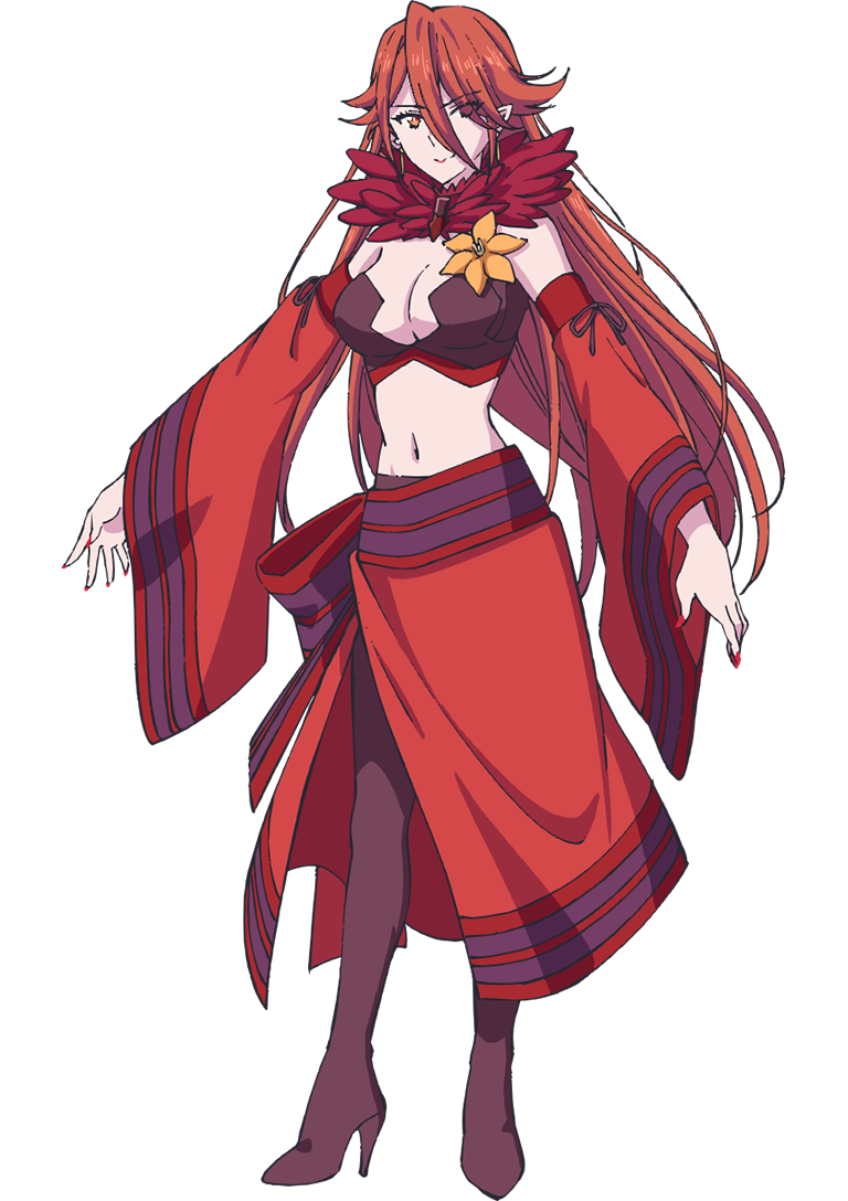 1girl, anime_coloring, boots, breasts, cleavage, closed_mouth, detached_sleeves, dress