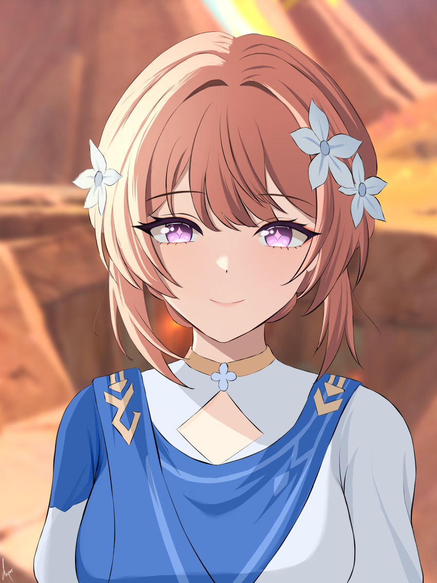 1girl, absurdres, abysssian, blurry, blurry_background, brown_hair, diamond-shaped_pupils, diamond_(shape)