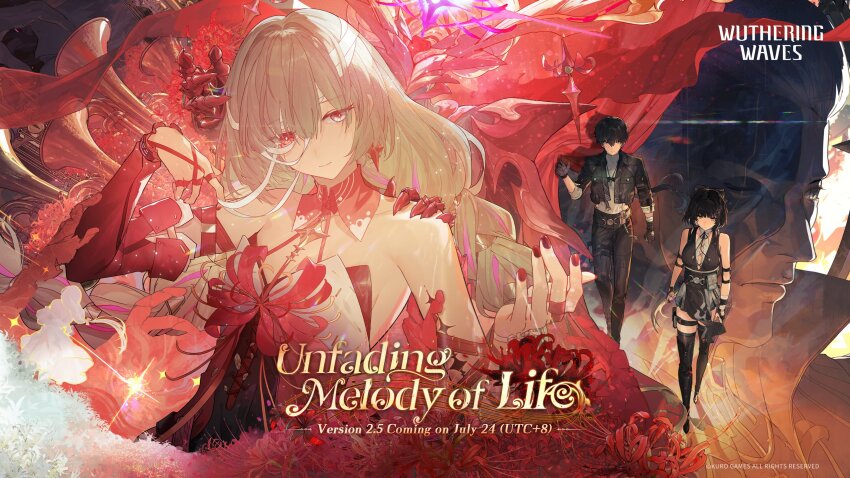 2boys, 2girls, bare_shoulders, black_boots, black_dress, black_gloves, black_hair, black_jacket