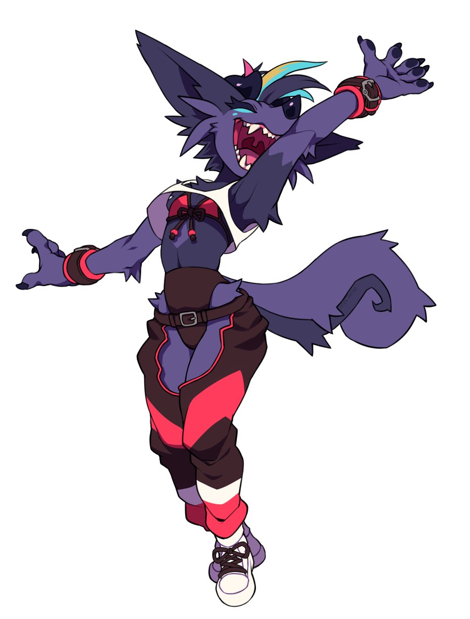 1girl, androgynous, animal_ear_fluff, animal_ears, animal_hands, arms_up, bra, claws