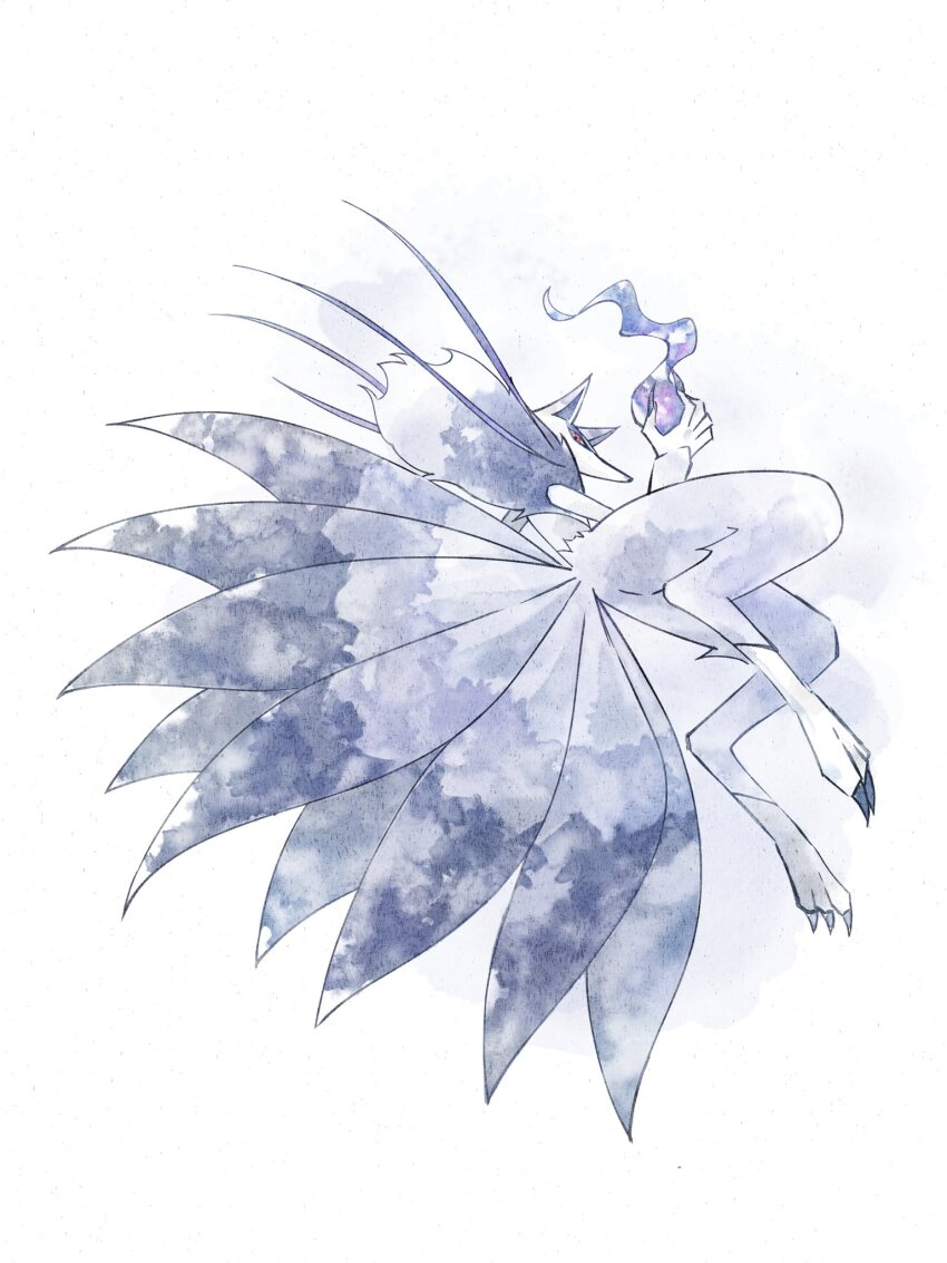 animal_ears, colored_sclera, extra_tails, fire, fox_ears, furry, highres, inugami_(youkai_watch)