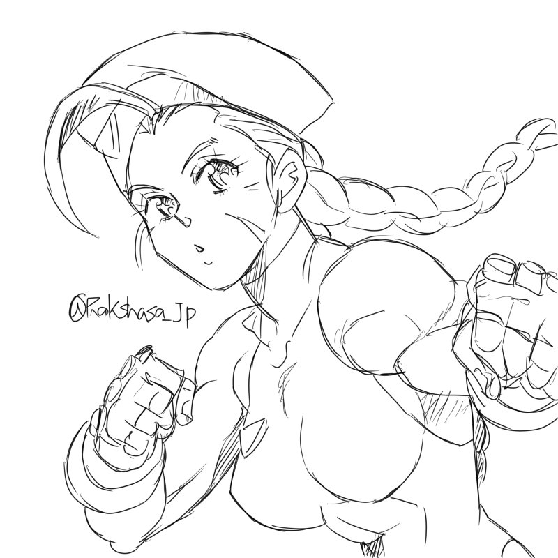 1girl, beret, braid, breasts, cammy_white, hat, leotard, medium_breasts