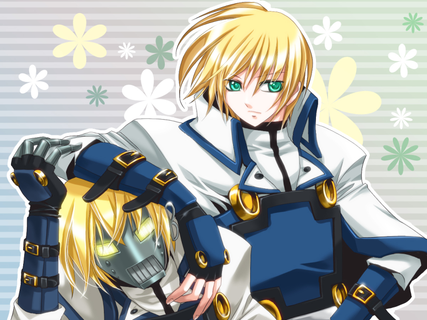 arc_system_works, blonde_hair, green_eyes, guilty_gear, ky_kiske, robo_ky, robot, tagme
