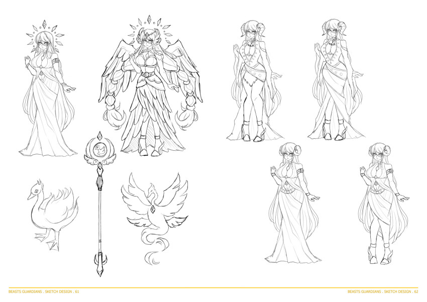 bird, bracelet, braid, braided_sidelocks, braided_twintails, breasts, cleavage, dress