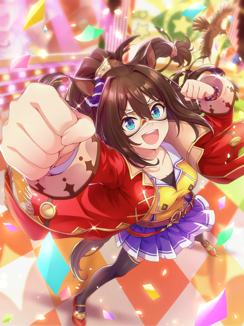 1girl, absurdres, animal, artist_request, bead_bracelet, beads, belt, belt_buckle