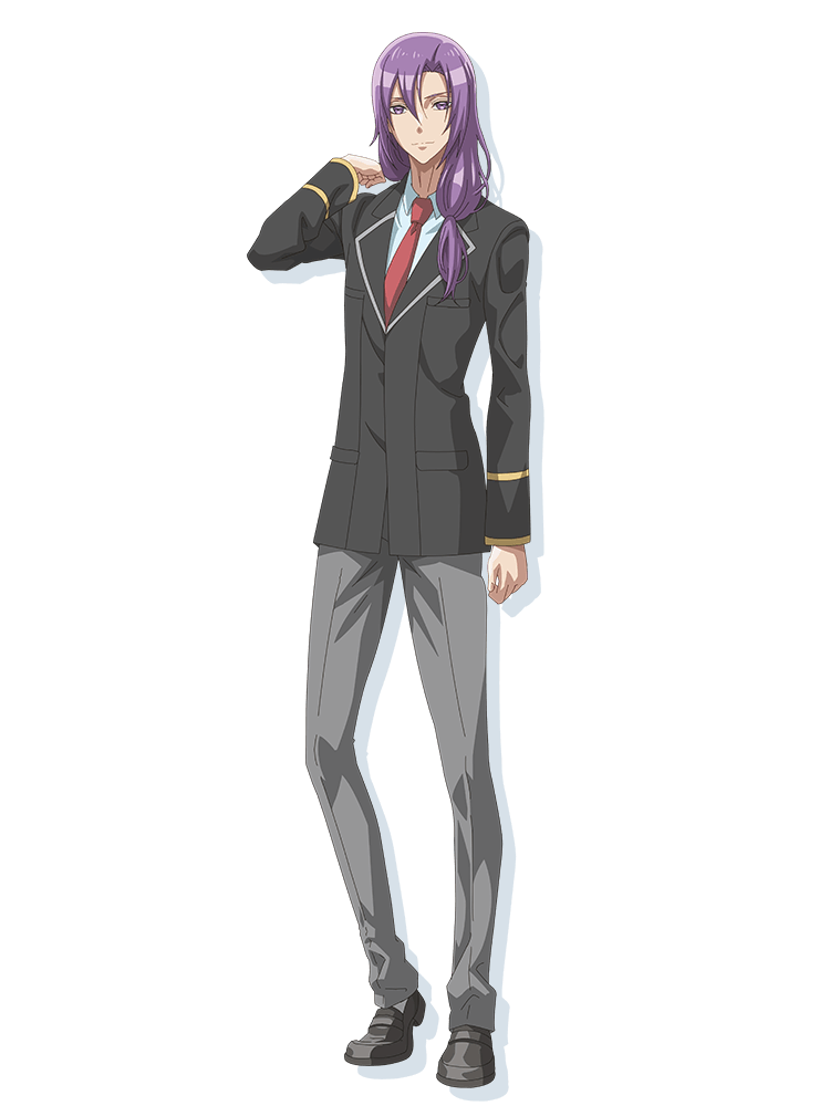 1boy, anime_coloring, arm_up, black_jacket, blush, brad_fou_field, collared_shirt, grey_pants