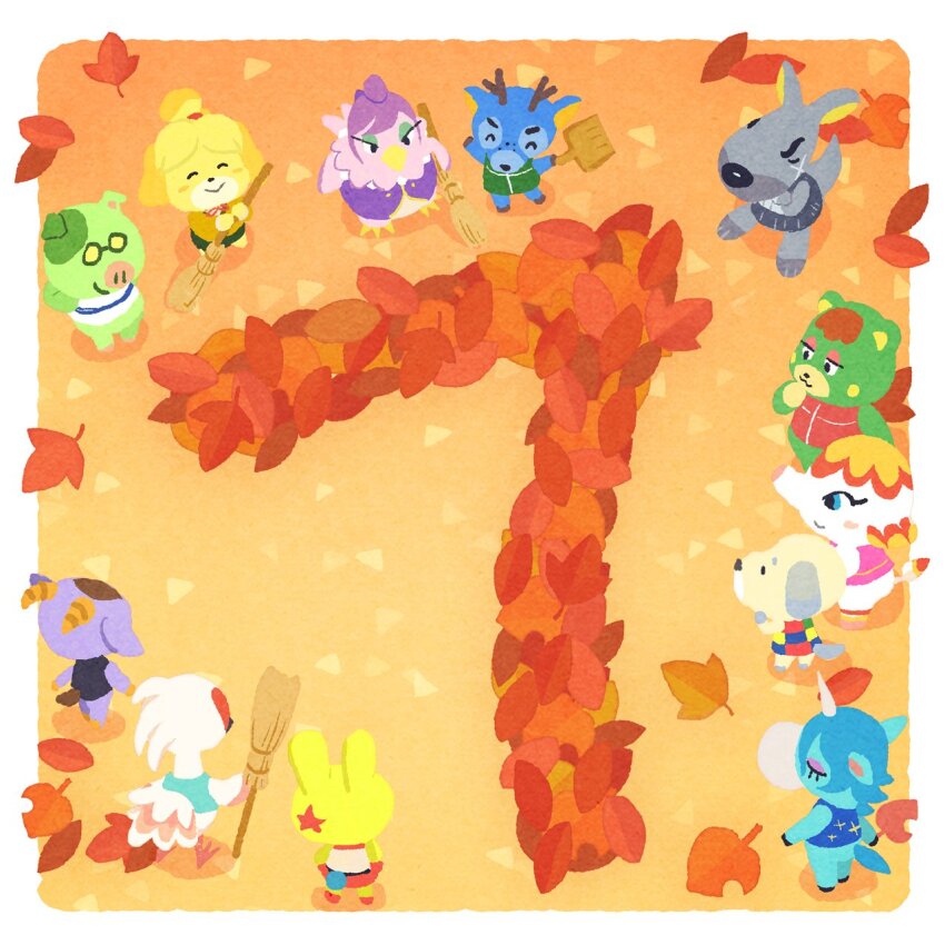 6+boys, 6+girls, animal_crossing, animal_crossing:_new_leaf, antlers, aqua_eyes, aqua_fur, aqua_hair