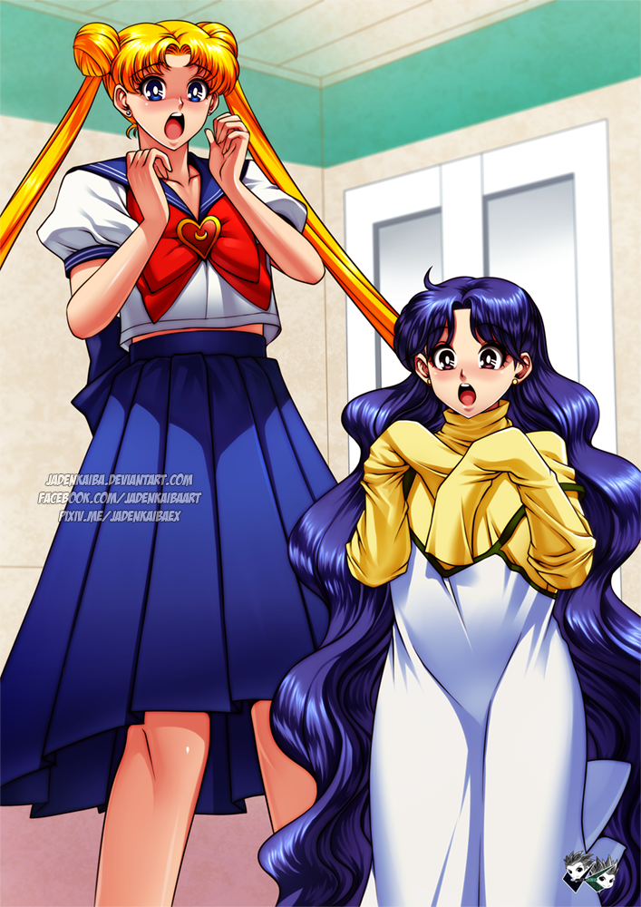 2girls, age_regression, age_reverse, aged_down, bishoujo_senshi_sailor_moon, bishoujo_senshi_sailor_moon_s, blonde_hair, blue_eyes