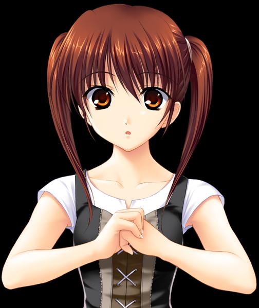 00s, 1girl, :o, brown_eyes, brown_hair, clannad, female_focus, fumio_(ura_fmo)