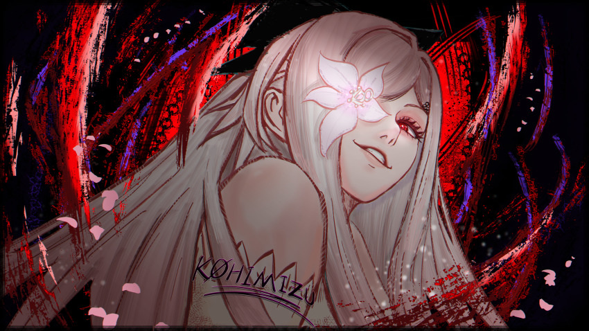 1girl, absurdres, artist_name, black_background, commentary, commentary_request, drag-on_dragoon, drag-on_dragoon_3