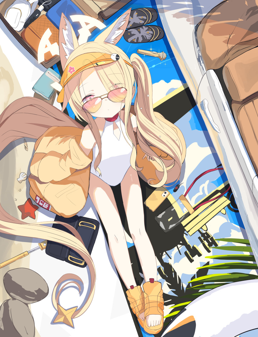 1girl, absurdly_long_tail, absurdres, animal_ear_fluff, animal_ears, backpack, bag, bare_shoulders