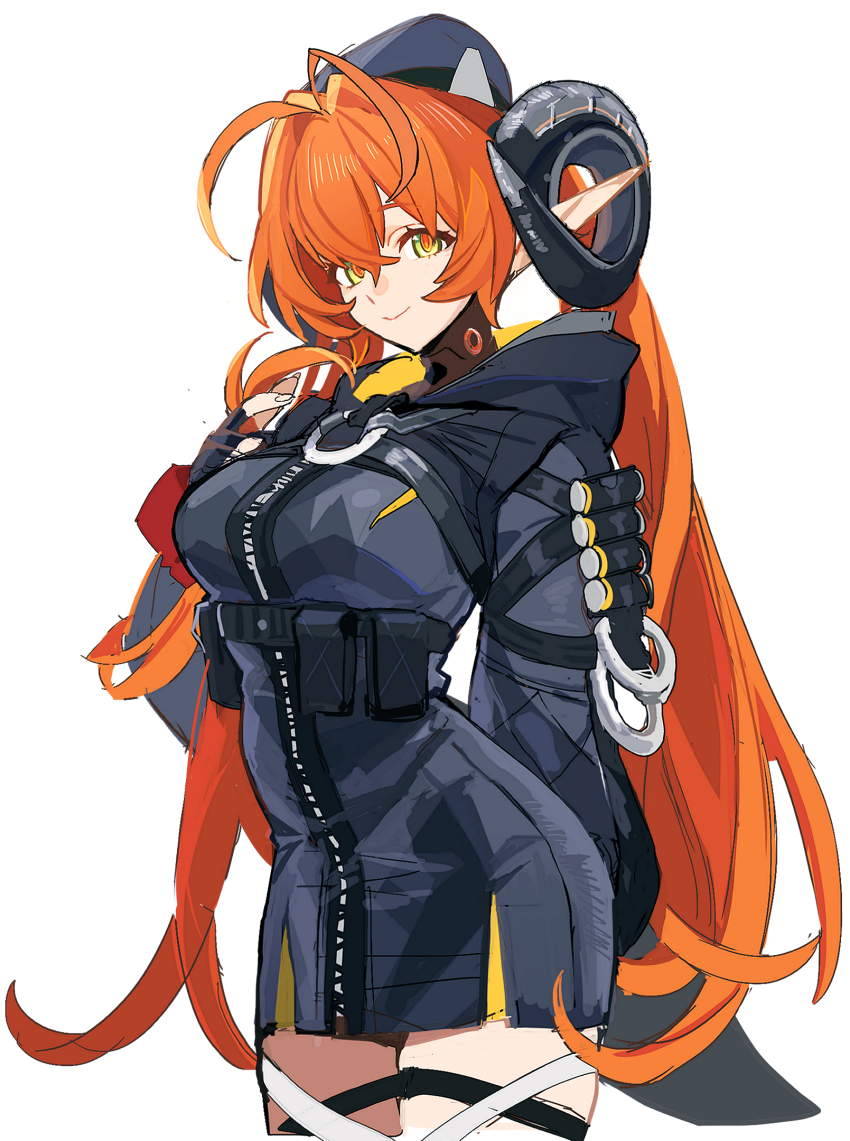 1girl, blush, breasts, dragon_girl, dragon_horns, fingerless_gloves, gloves, green_eyes