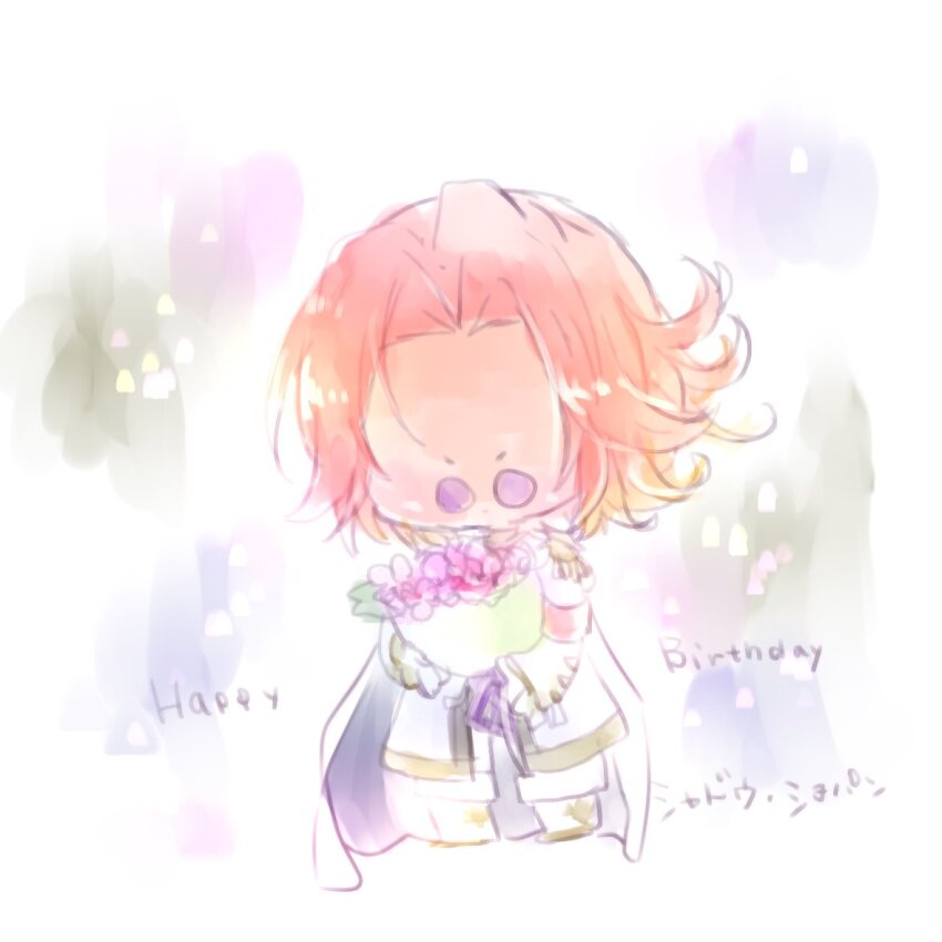 1boy, grimms_notes, happy_birthday, male_focus, purple_eyes, red_hair, shadow_chopin_(grimms_notes), solo