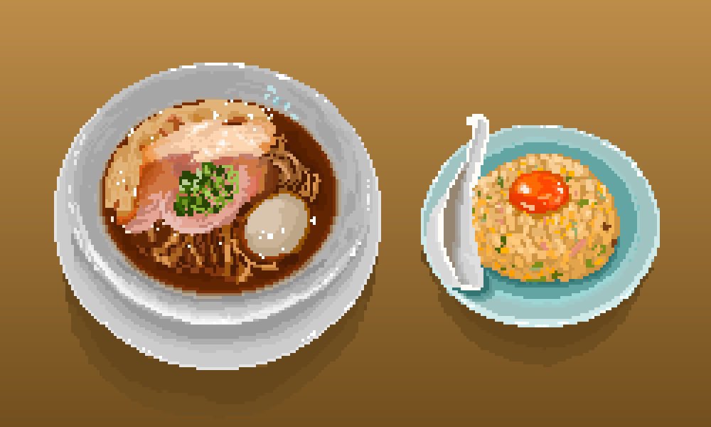 bowl, char_siu, food, food_focus, fried_rice, from_above, heimuer, hisachan55cute