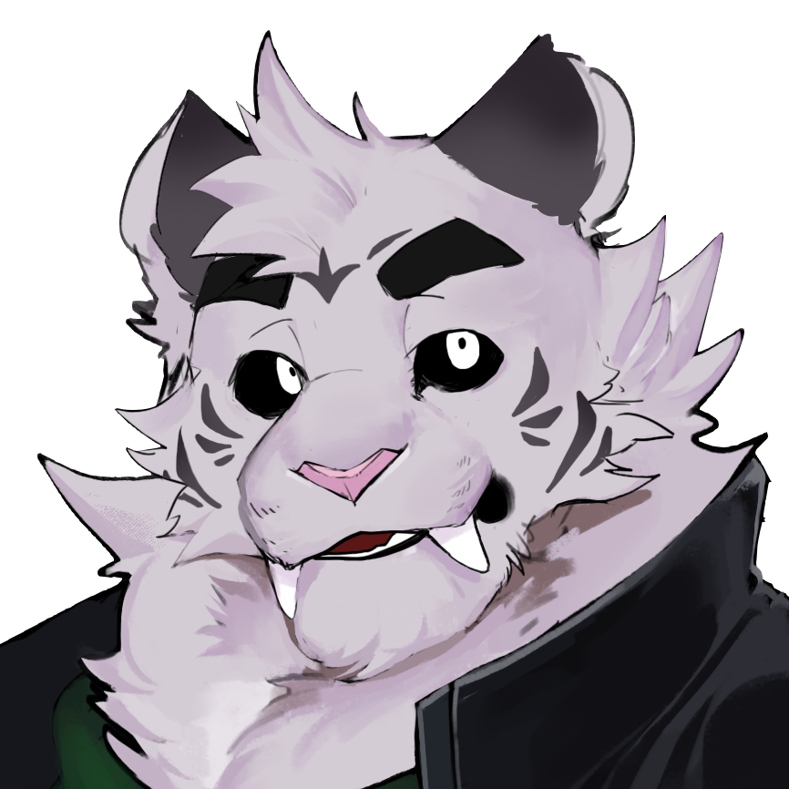 1boy, animal_ears, axel_(rtf), black_sclera, colored_sclera, commentary, cropped, english_commentary