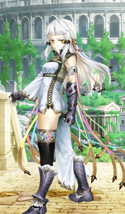 1girl, armored_boots, bare_shoulders, black_gloves, black_thighhighs, boots, breasts, detached_sleeves