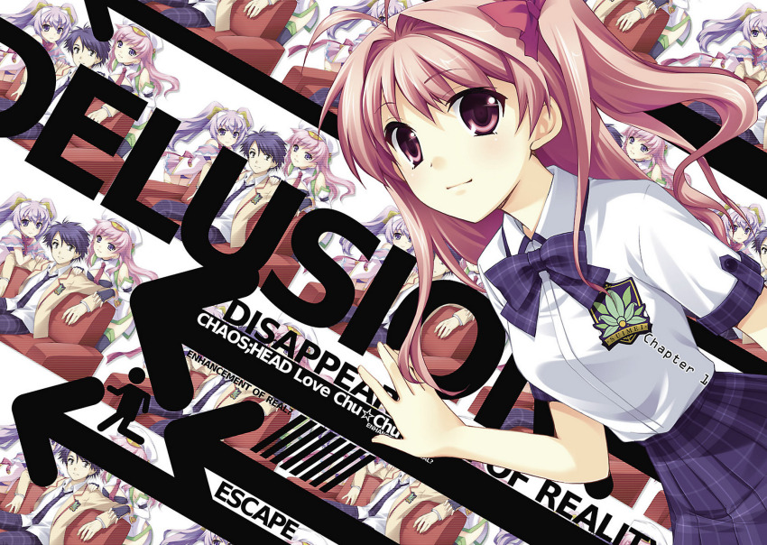 1boy, 3girls, antenna_hair, armchair, bandeau, black_bandeau, black_gloves, black_panties