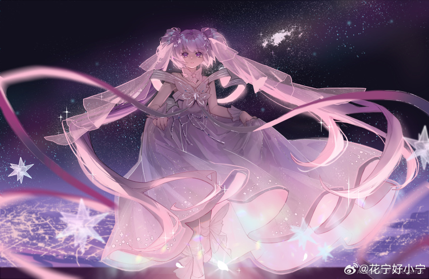 1girl, absurdly_long_hair, absurdres, animal_print, bare_shoulders, bow, bowtie, butterfly_print