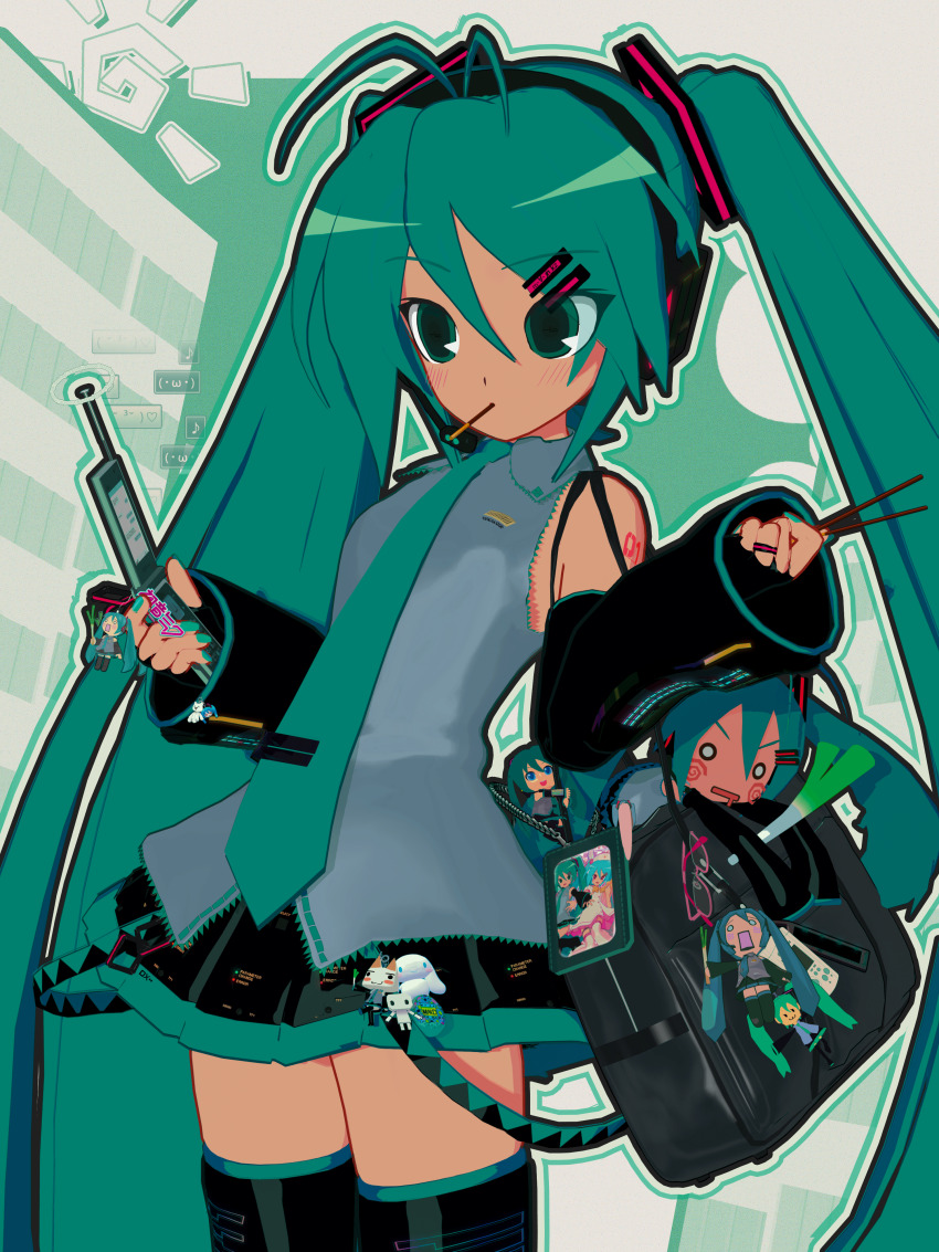 1girl, 3d, absurdres, antenna_hair, aqua_eyes, aqua_hair, aqua_nails, aqua_necktie