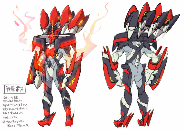 1boy, armor, artist_request, azure_striker_gunvolt, azure_striker_gunvolt_3, black_armor, bodysuit, camion_(gunvolt), concept_art, full_body, glowing, glowing_eyes, grey_bodysuit, helmet, male_focus, multiple_views, muscular, muscular_male, official_art, red_helmet, reference_sheet, simple_background, white_background