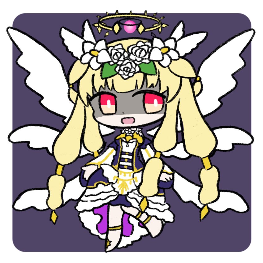 1girl, blonde_hair, chaos_therese_(grimms_notes), chibi, chibi_only, full_body, grimms_notes, highres