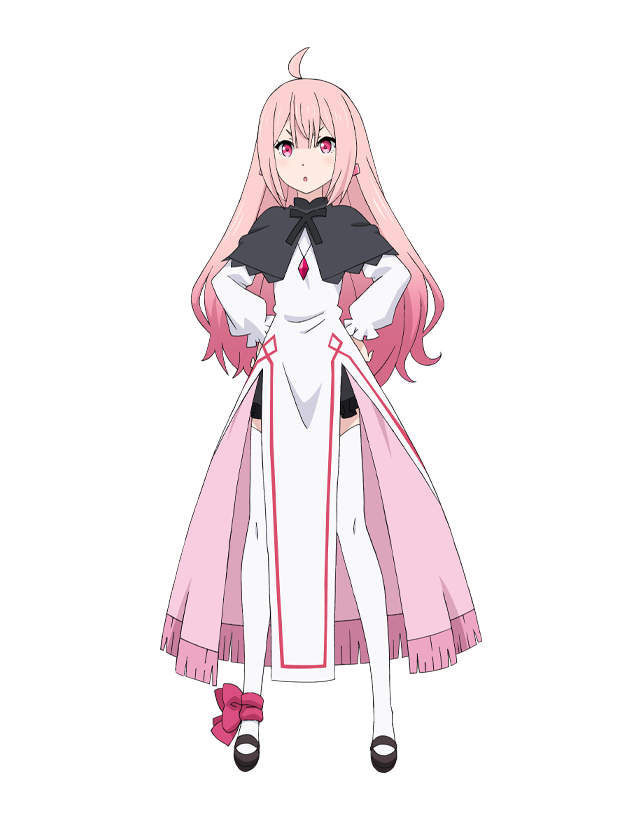 1girl, :o, ahoge, anime_coloring, black_capelet, bow, breasts, capelet