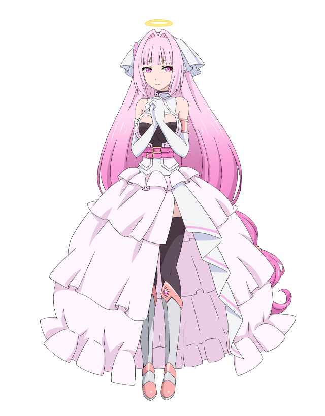 1girl, angel_white, anime_coloring, armor, belt, black_thighhighs, blunt_bangs, breasts