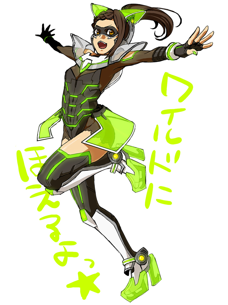 10s, 1girl, alternate_universe, animal_ears, bad_id, bad_pixiv_id, bare_shoulders, boots