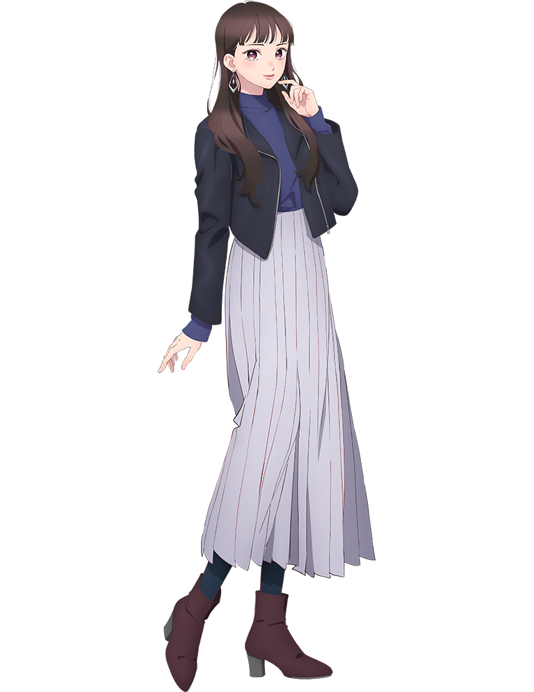 1girl, anime_coloring, ankle_boots, black_hair, black_jacket, black_socks, blue_sweater, blush