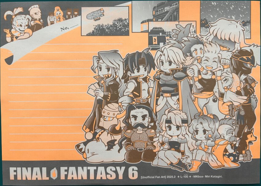 3girls, 6+boys, absurdres, aircraft, airship, armor, black_hair, blonde_hair