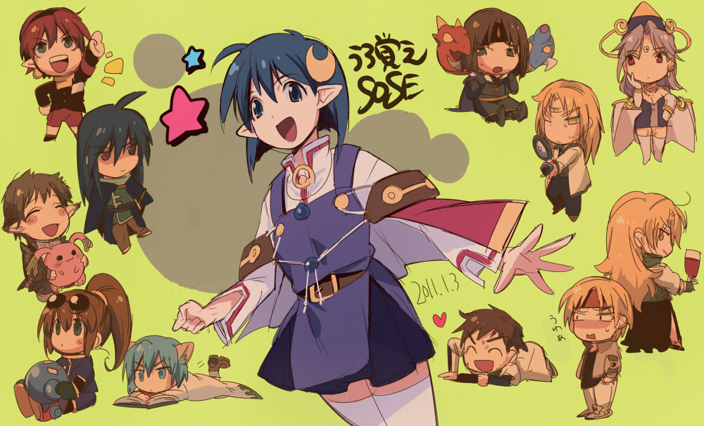 animal_ears, ashton_anchors, bowman_jeane, celine_jules, chibi, chisato_madison, claude_c._kenny, crescent_moon