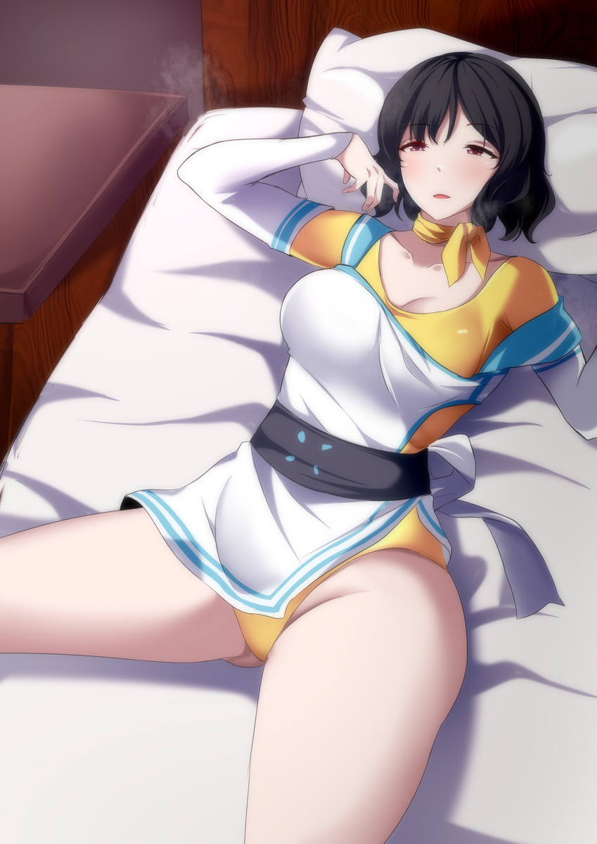 ass, breasts, choushinsei_flashman, highres, leotard, sara_(flashman), super_sentai, white_sheet