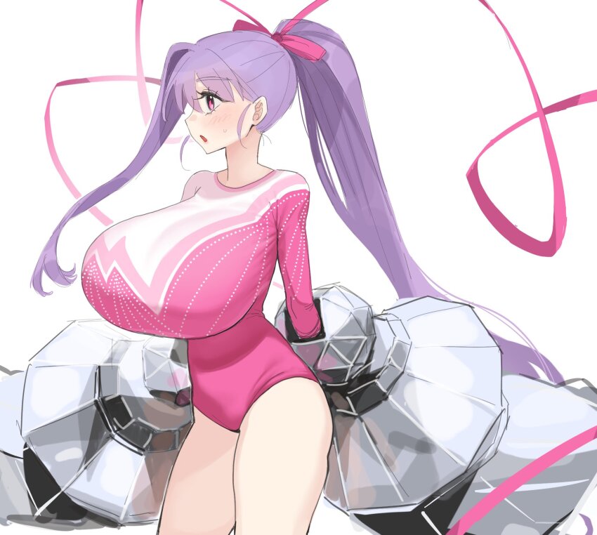 1girl, blush, breasts, claw_(weapon), fate/grand_order, fate_(series), hair_ribbon, highres