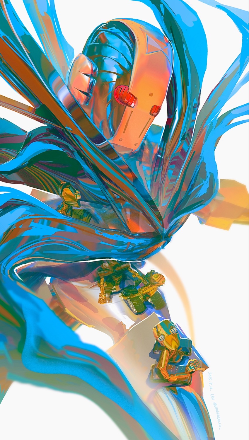 5others, colored_skin, compound_eyes, highres, jojo_no_kimyou_na_bouken, looking_at_viewer, multiple_others, no_humans