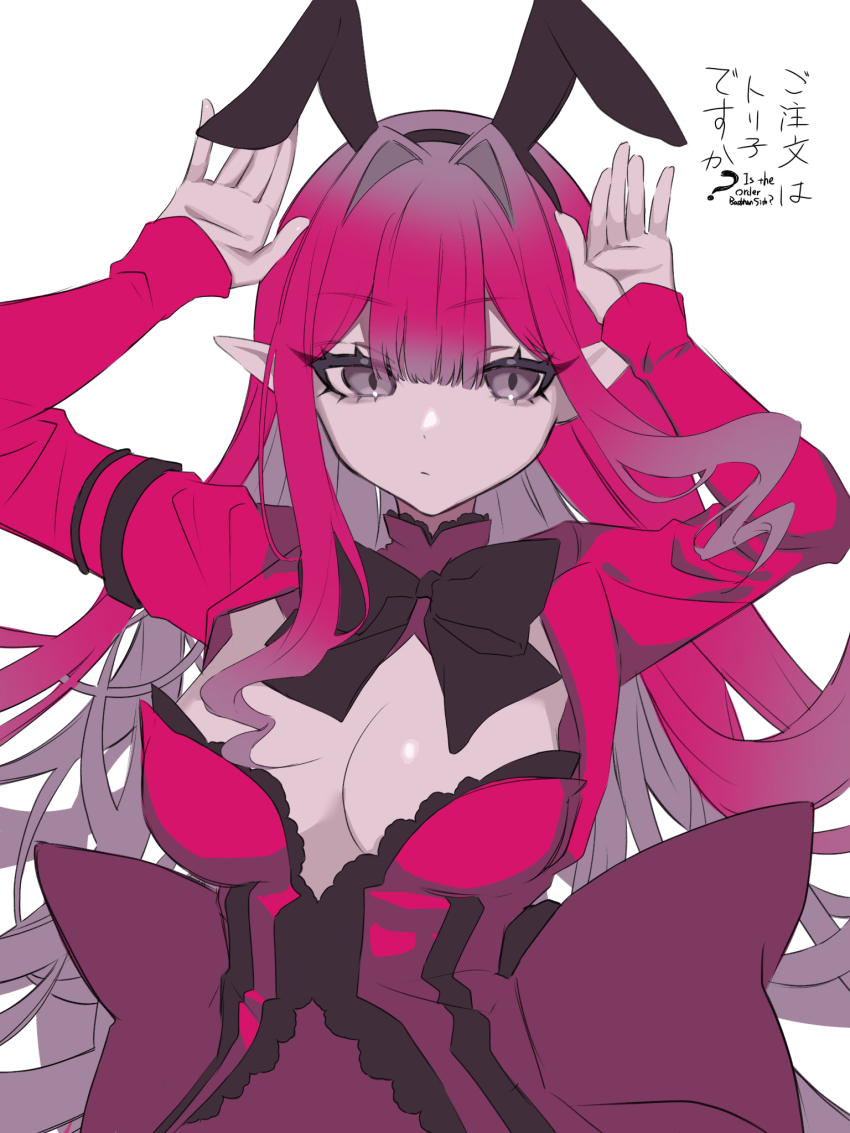 1girl, 590kogure590, baobhan_sith_(fate), breasts, cleavage, fate/grand_order, fate_(series), grey_eyes