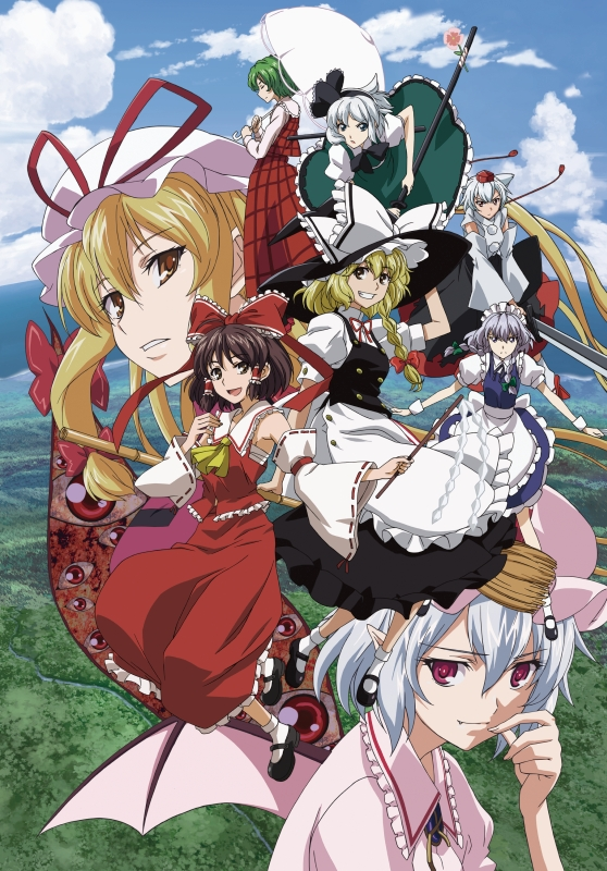 6+girls, animal_ears, anime_coloring, black_eyes, black_hair, blonde_hair, braid, broom